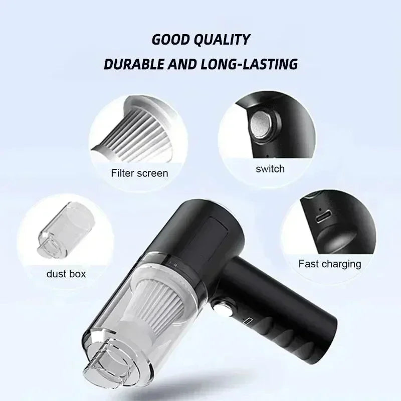 Car Vacuum Cleaner 2900000 Pa 4 In1 Powerful Clean Machine Wireless Blowing Suction Portable Vacuum Cleaner household 2026